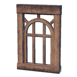 Ornamented Wooden Window Frame.png